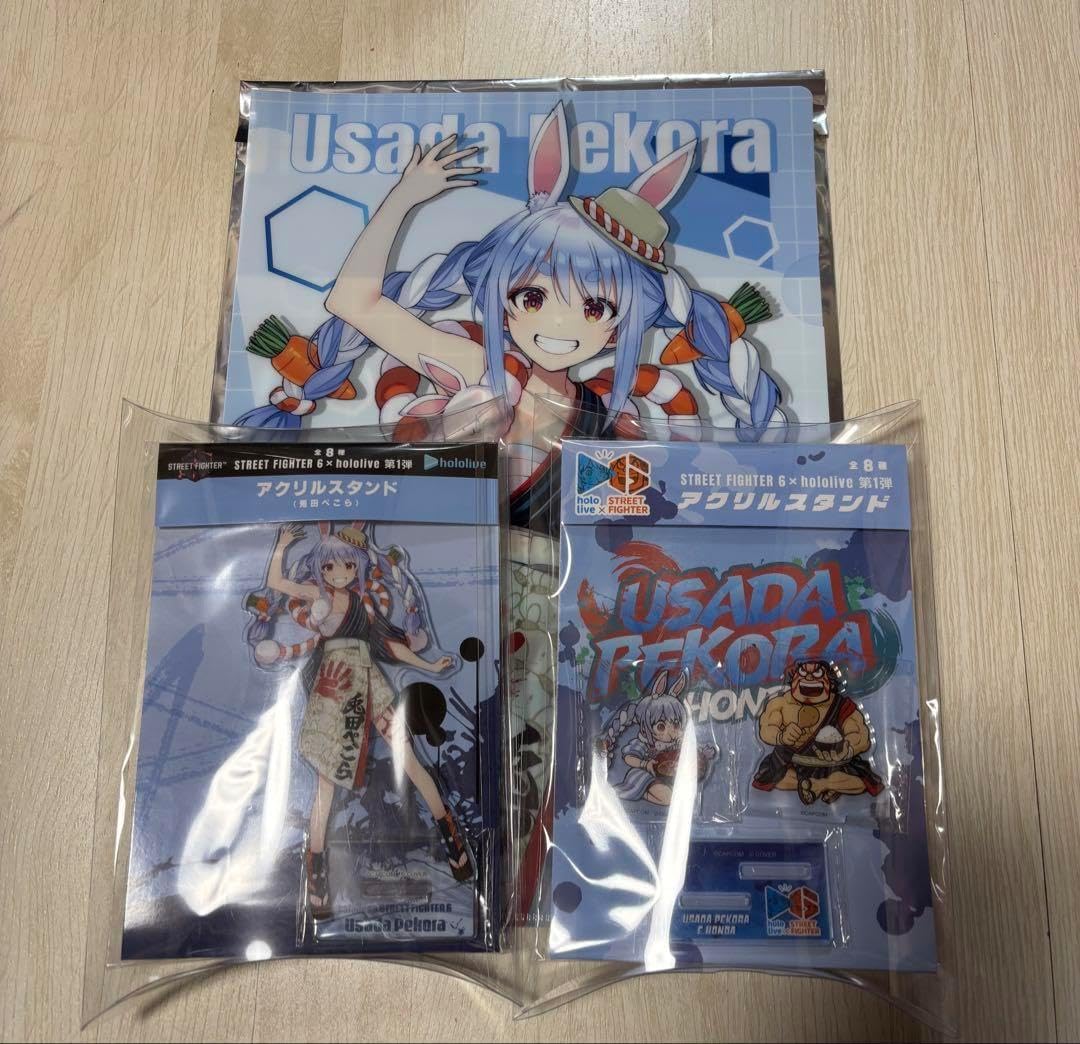 ぺこみ 兎田ぺこら スト6 コラボ アクスタ ファイル ホロライブ スト6コラボ